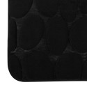 Tapis de bain Microfibre PEBBLE 40x60cm Noir MSV