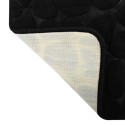 Tapis de bain Microfibre PEBBLE 50x80cm Noir MSV