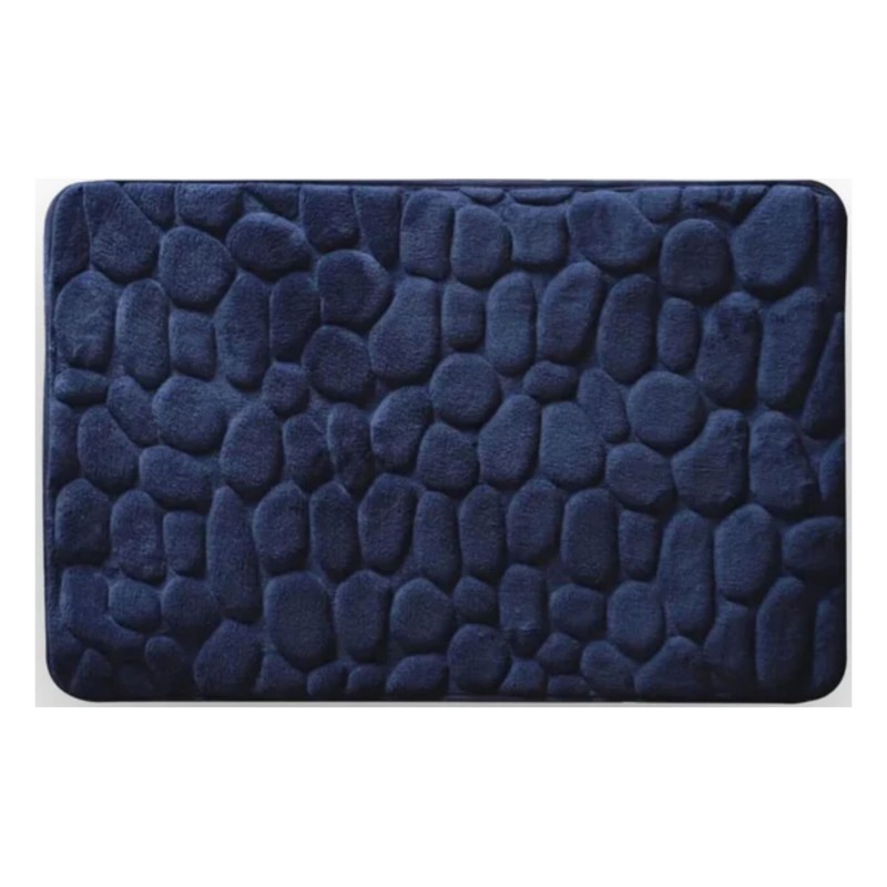 spirella Tapis de bain Microfibre PEBBLE 40x60cm Bleu Marine MSV