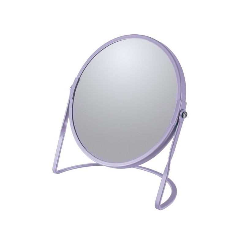 Miroir grossissant sur pied Acier AKIRA Lavande Spirella