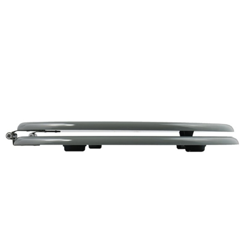 Abattant wc MDF Chemin de galets Gris - Charnières Inox MSV