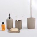 Juego de 4 accesorios de baño en Cemento BRASILIA MSV