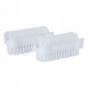 Juego de 2 cepillos de limpieza  blancos MSV