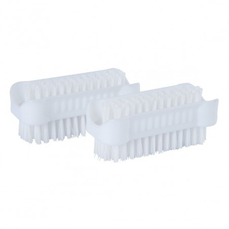 Set di 2 spazzole per pulizia MSV bianche