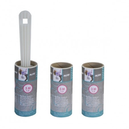 Brosse rouleau adhesive à  vêtement + 2 recharges 3M MSV