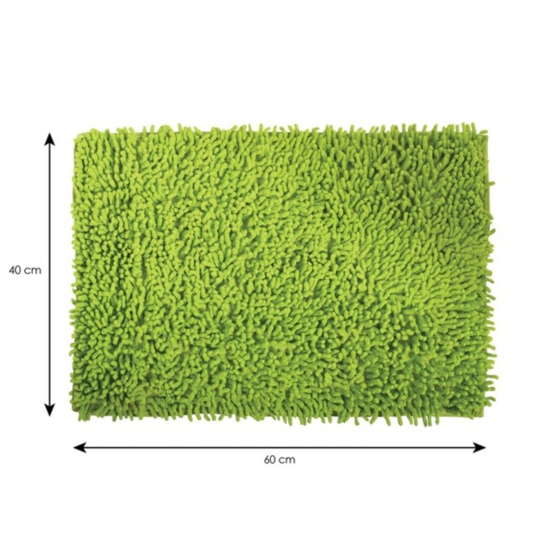Cotton bath mat 60x40cm Green MSV
