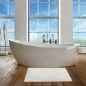 Tapis de bain microfibre 40x60cm Blanc MSV