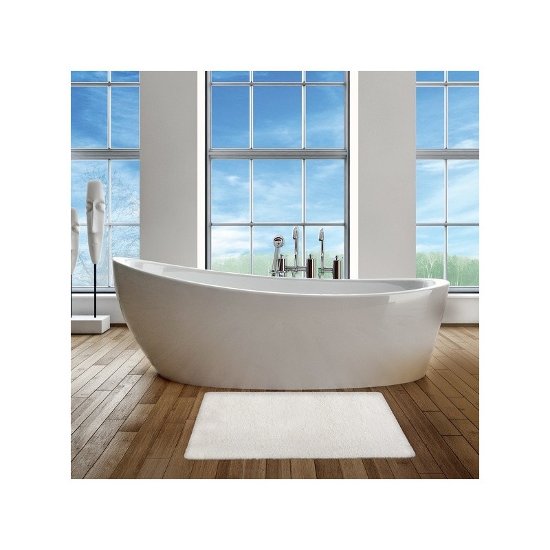 Tapis de bain microfibre 40x60cm Blanc MSV