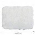 Alfombra de baño de microfibra 40x60cm Blanco MSV