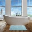 MSV Badematte Mikrofaser 40x60cm Pastellblau