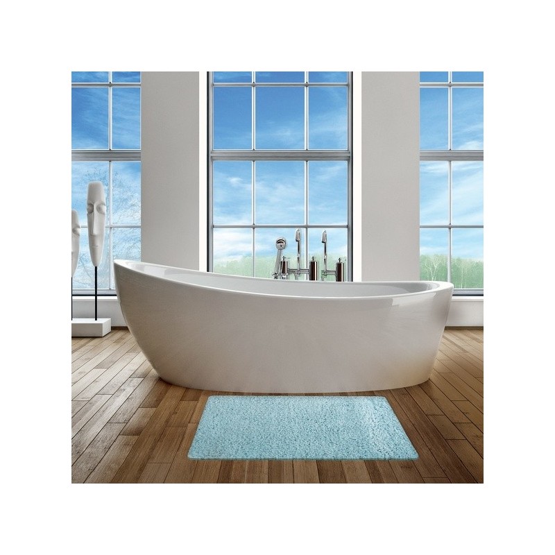 Tapis de bain microfibre 40x60cm Bleu pastel MSV