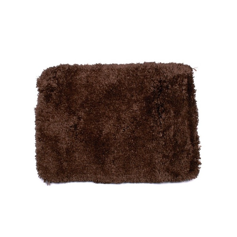 tapis de bain Microfibre 50x70cm Marron Chocolat MSV