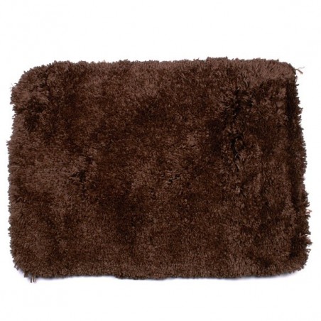 tapis de bain Microfibre 50x70cm Marron Chocolat MSV