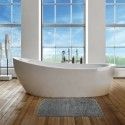 tapis de bain Microfibre 40x60cm Gris Clair MSV