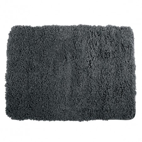 Alfombra de baño de microfibra 50x70cm Gris oscuro MSV