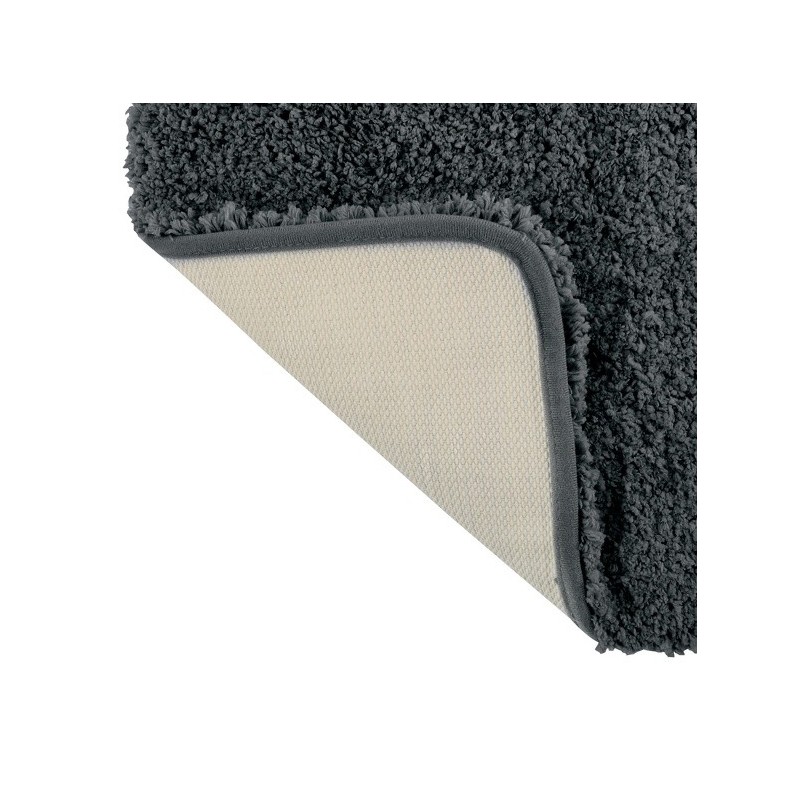 Alfombra de baño de microfibra 50x70cm Gris oscuro MSV