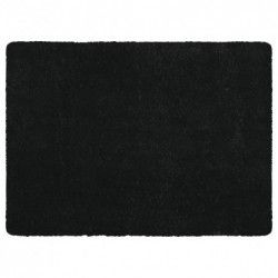 Alfombra de baño de microfibra 40x60cm Negro MSV