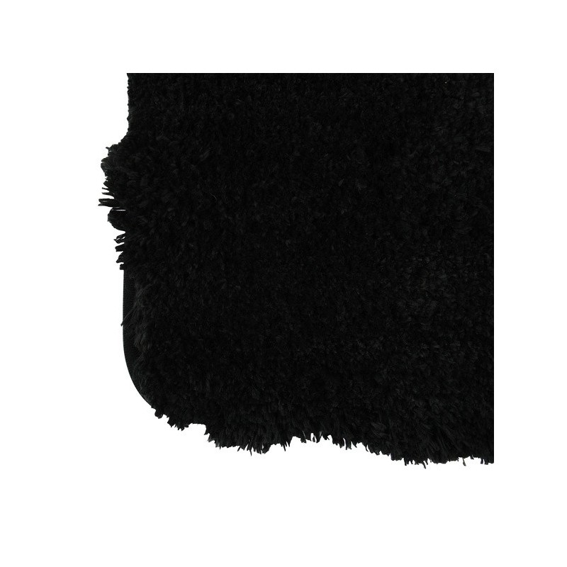 tapis de bain Microfibre 40x60cm Noir MSV