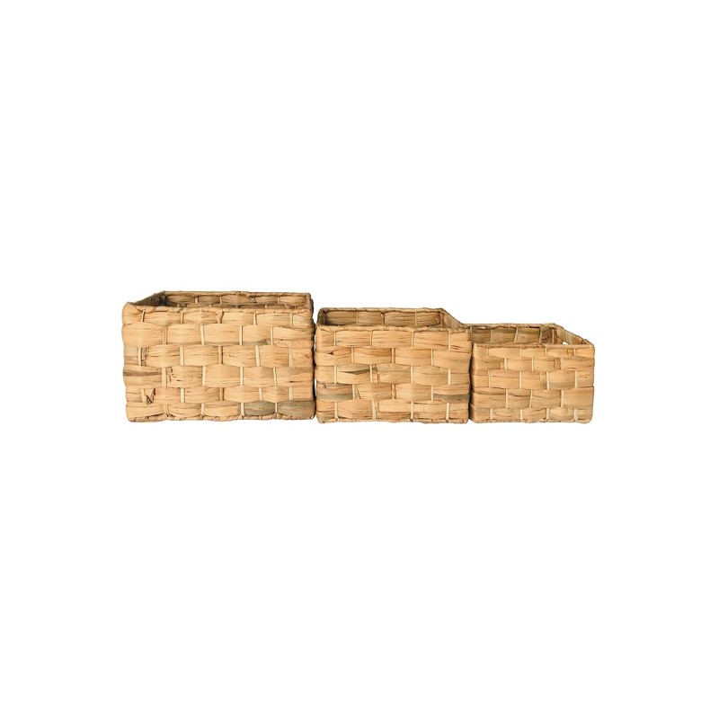 MSV Set of 3 Baskets HOA Water Hyacinth
