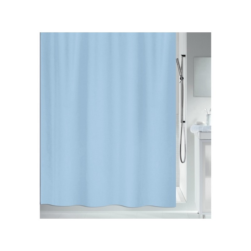 spirella Rideau de douche Polyester MAYA 180x180cm Bleu Clair Spirella