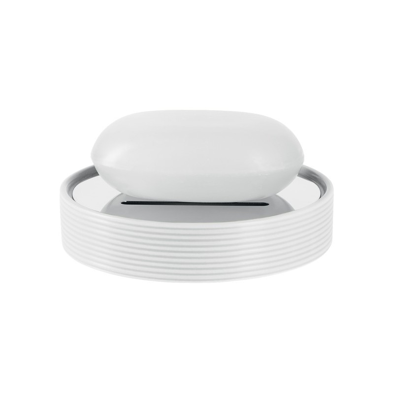 spirella Porte savon Céramique TUBE RIBBED Blanc Spirella