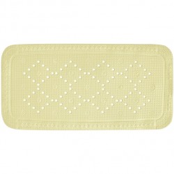 Tapis Fond de baignoire PVC ALASKA 91x36cm Jaune Clair Spirella