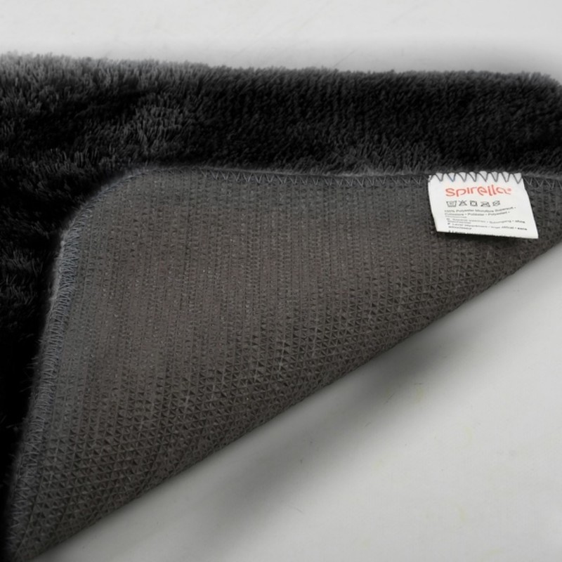 FINO Tappetino da bagno in microfibra 40x60 cm Nero Spirella