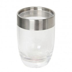 Tumbler PS & Edelstahl PAPEETE Transparent & Grau MSV