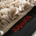 Tapis de bain rond Microfibre HIGHLAND ?110cm Ecru Spirella
