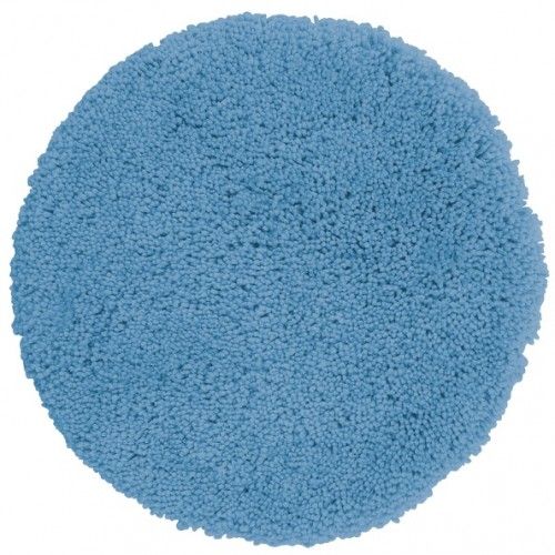 Tapis de bain rond Microfibre HIGHLAND ?60cm Bleu ciel Spirella