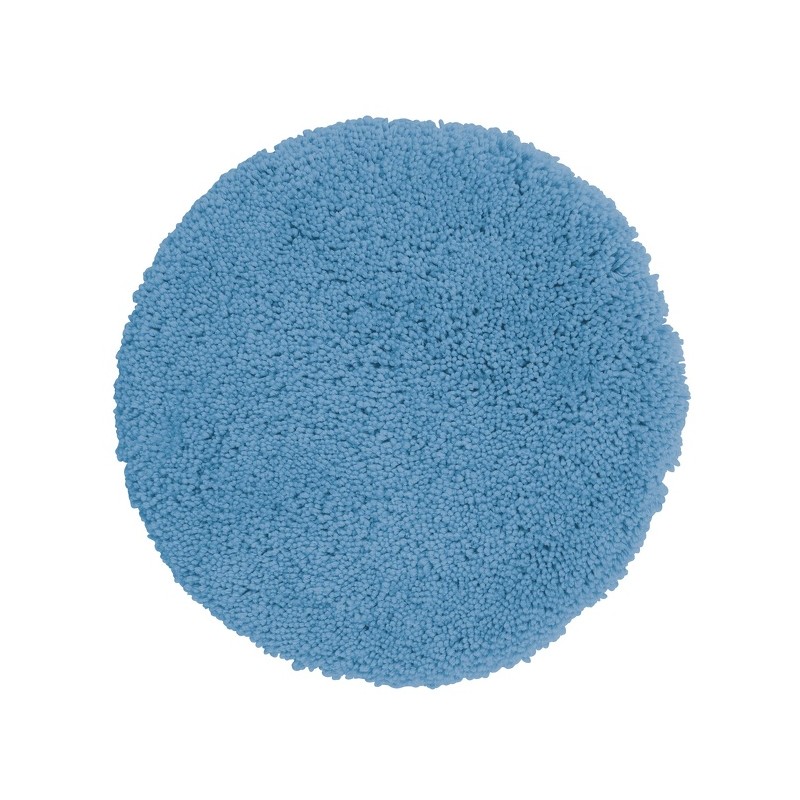 Tapis de bain rond Microfibre HIGHLAND ?60cm Bleu ciel Spirella