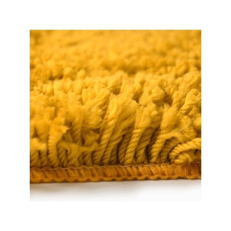 Tapis de bain rondMicrofibre HIGHLAND ?60cm Safran Spirella