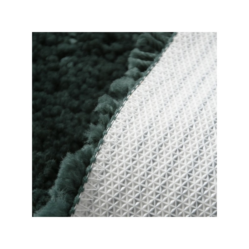 Tapis de bain rond Microfibre HIGHLAND ?60cm Vert Foncé Spirella