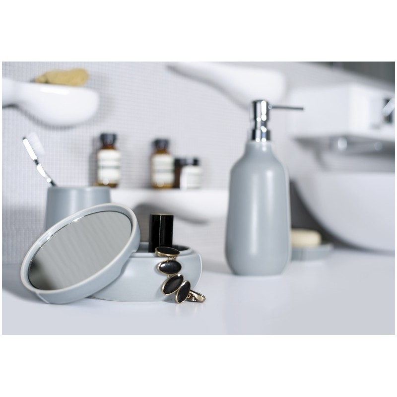 Elements by Spirella SENSE Fog-Matt Ceramic Baumwolldose