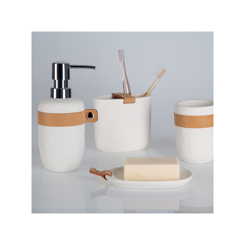 Soap dispenser Polyresin LIO White Spirella