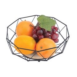 Fruit basket Industrial design Wood & Steel ELIE Matt black MSV