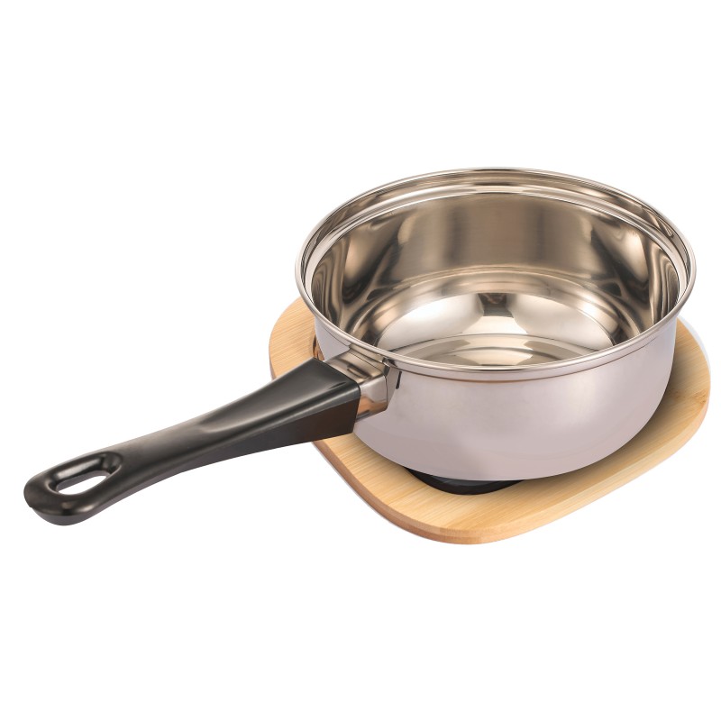Trivet Industrial Style Bamboo & Steel ELIE Matte Black MSV