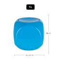 Poubelle à  bascule Poubelle PP DICE 1L Bleu Spirella