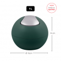 Pattumiera a dondolo BOWL matt 1L Verde Scuro Spirella
