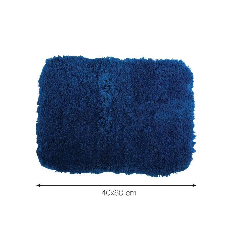 Alfombra de baño de microfibra 40x60cm Azul oscuro MSV