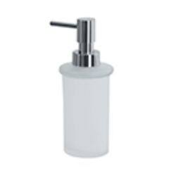 Soap dispenser Glass & Chrome Steel MILO White Spirella