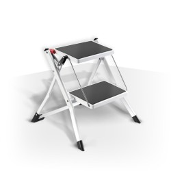 Piedino da passeggio 2 gradini in acciaio leggero pieghevole e antiscivolo Max 150 kg MSV