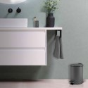 Poubelle à  pédale Acier ADELAR 3L Gris mat Spirella