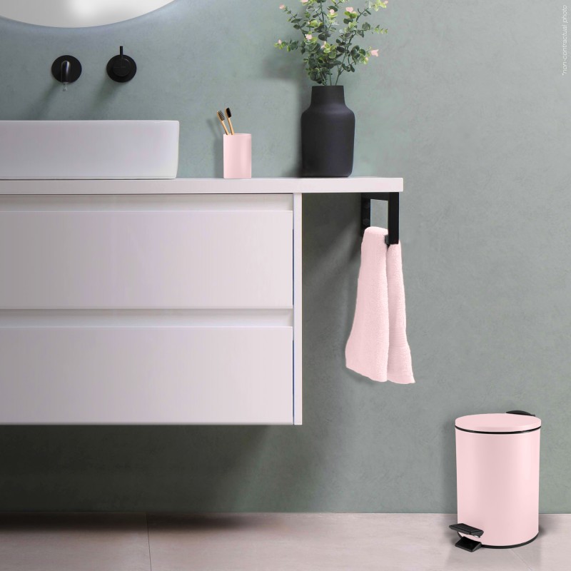 Poubelle à  pédale Acier ADELAR 3L Rose mat Spirella