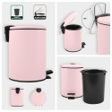 Poubelle à  pédale Acier ADELAR 3L Rose mat Spirella