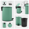 Papelera con pedal Acero ADELAR 3L Verde mate Spirella