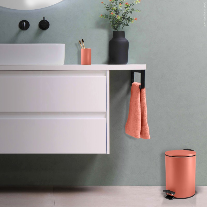 Poubelle à  pédale Acier ADELAR 3L Terracotta mat Spirella