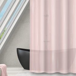 Cortina de ducha PEVA ROMANA 180x180cm rosa claro MSV