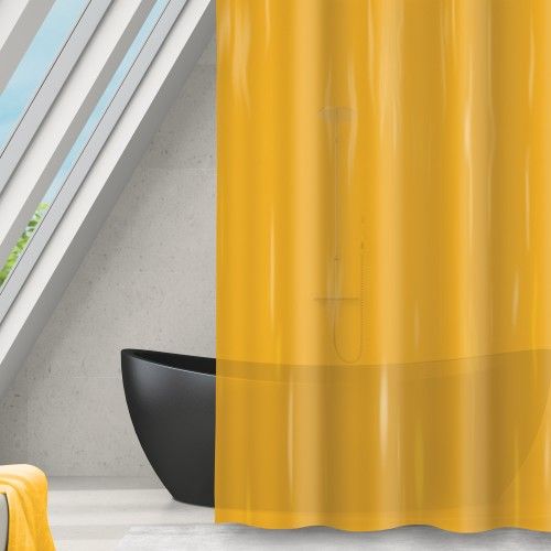 PEVA Shower curtain ROMANA 180x180cm saffron MSV