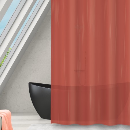 PEVA curtain ROMANA 180x180cm terracotta MSV